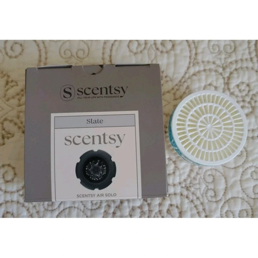 New Scentsy Slate Air Solo Open‎ Box Includes Blue Grotto Pod